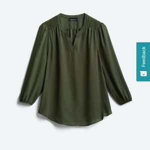 Fortune & Ivy Julieta smock detail blouse Size M stitch fix worn once